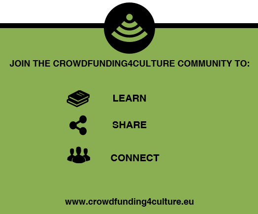 Join the Crowdfunding4Culture community to learn, share and connect.